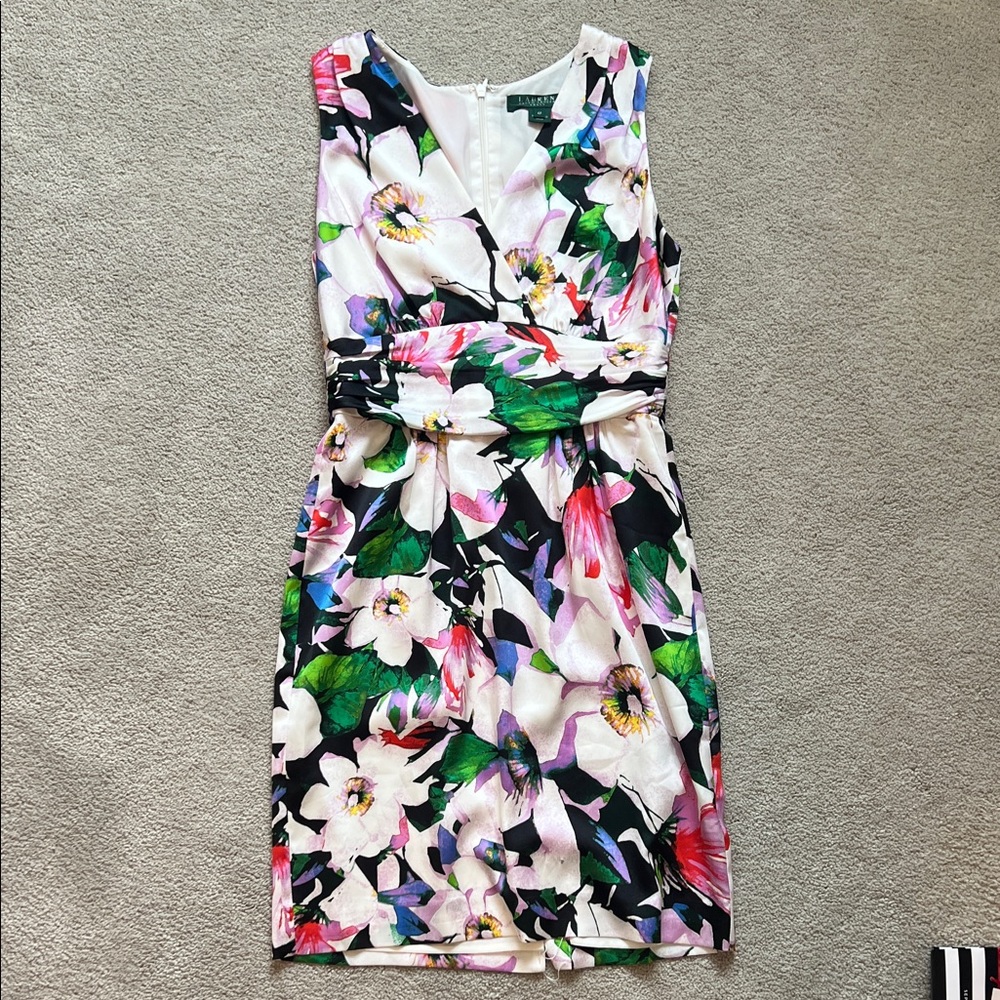 Ralph Lauren Floral Print Mini Dress Size 4P